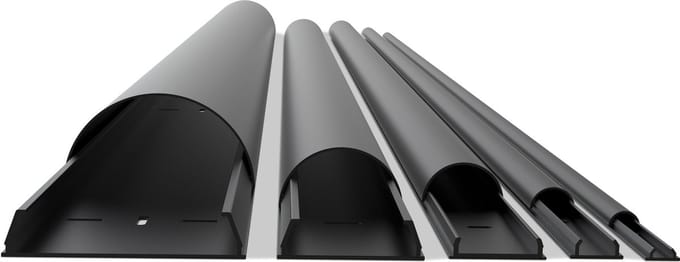 Multibrackets - Aluminium kabelgoot 33x1100mm - Universal Cable Cover - Kleur Zwart