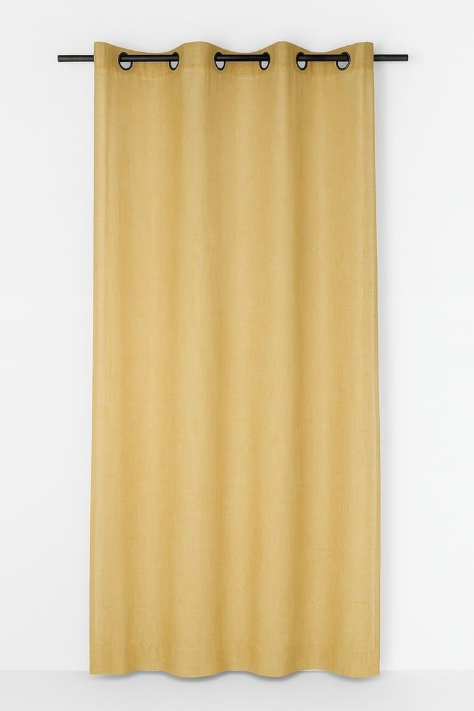 Edera voorhang gordijn oker geel 8 Rings 135 x 260 cm