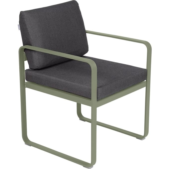 Fermob BELLEVIE fauteuil voor de eethoek - 82 cactus mat - A3 grafietgrijs