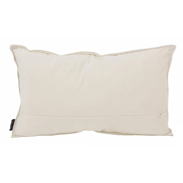 NOVÉE Sierkussen embossed cream | 30 x 50 cm | pu leder