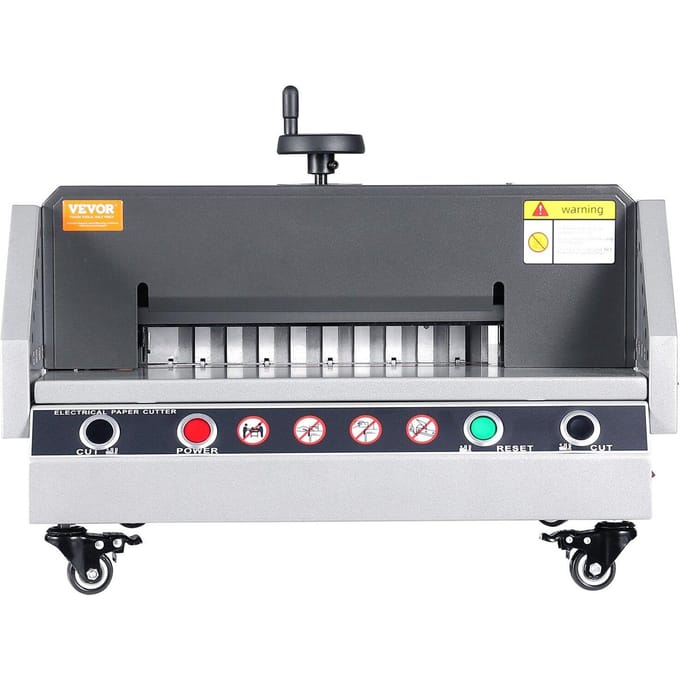 Elektrische Papier Snijder, 13  /330.2mm Snijbreedte, 1.57 /40mm Snijdikte, Bureau Papier Snijmachine met Knopbediening, Elektrische Papier