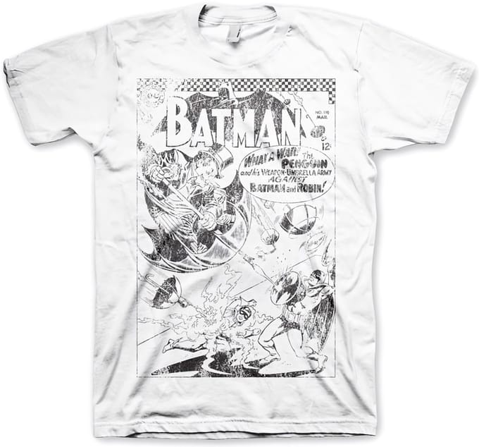 DC Comics Batman Heren Tshirt -M- Umbrella Army Distressed Wit