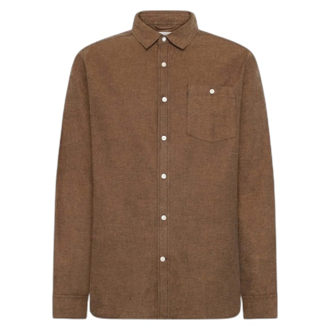 Katoenen flanellen shirt KnowledgeCotton Apparel Fishbone - GOTS