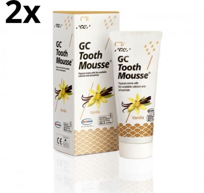 GC Tooth Mousse Vanille - 2 stuks - Voordeelverpakking