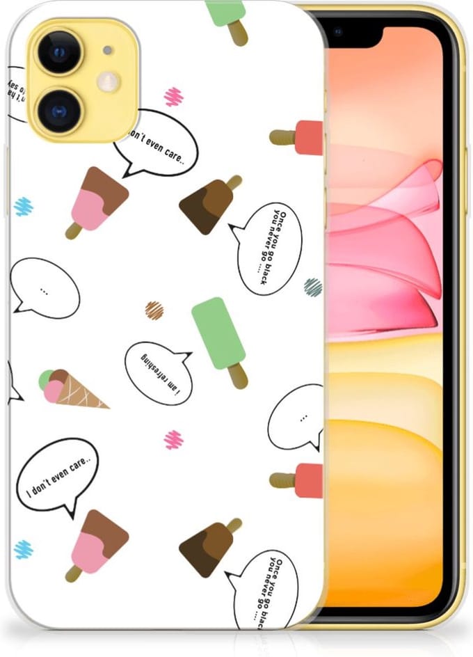 Apple iPhone 11 Siliconen Case IJsjes