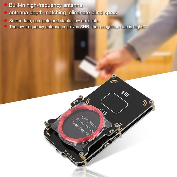 Proxmark3 IC/ID Kaartlezer RFID Versleutelde Kaart Crack Kloon Crack Ingebouwde Hoge Frequentie Antenne black