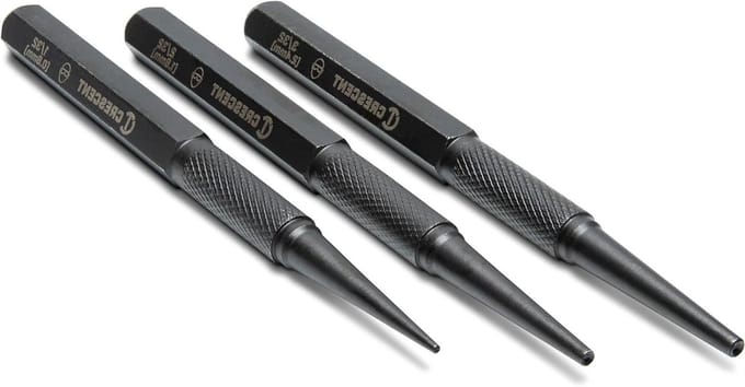 Crescent - 5" Nail Set Punch Kit (3-delig) Staal (CNPS12332S)