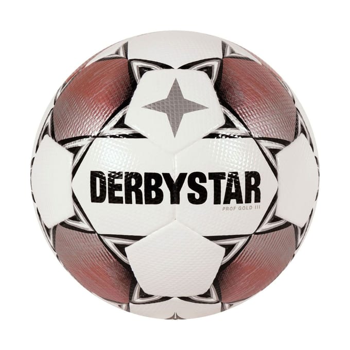 Derbystar - Prof Gold III - Voetbal - Maat 5 - Rood