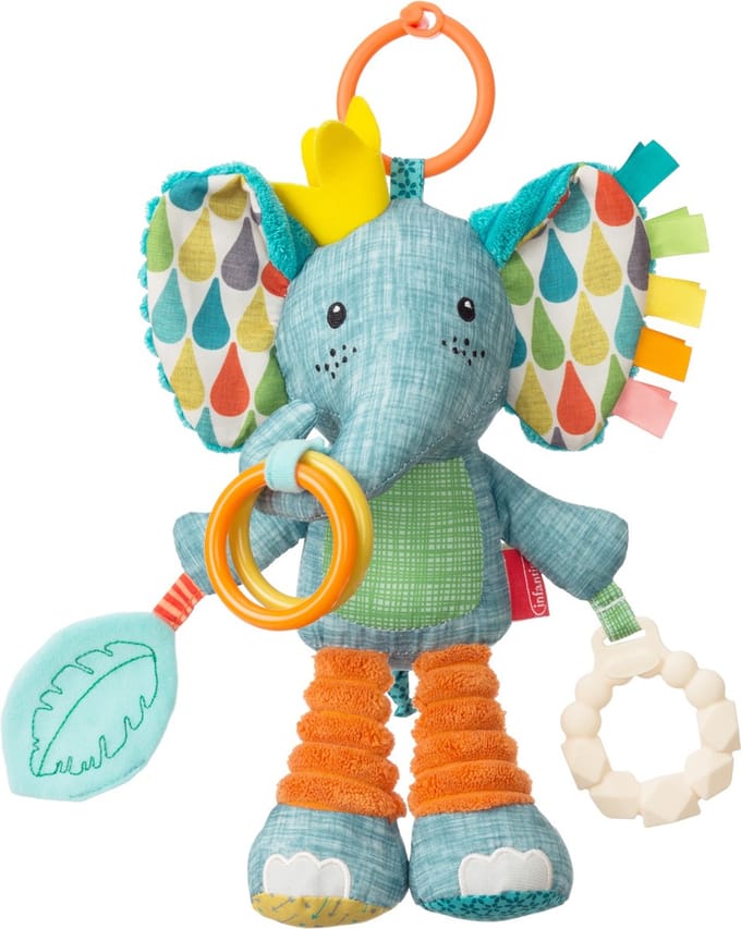 Infantino - Soft - Go-Gaga - Playtime Pal - Elephant - Kinderwagen speeltjes
