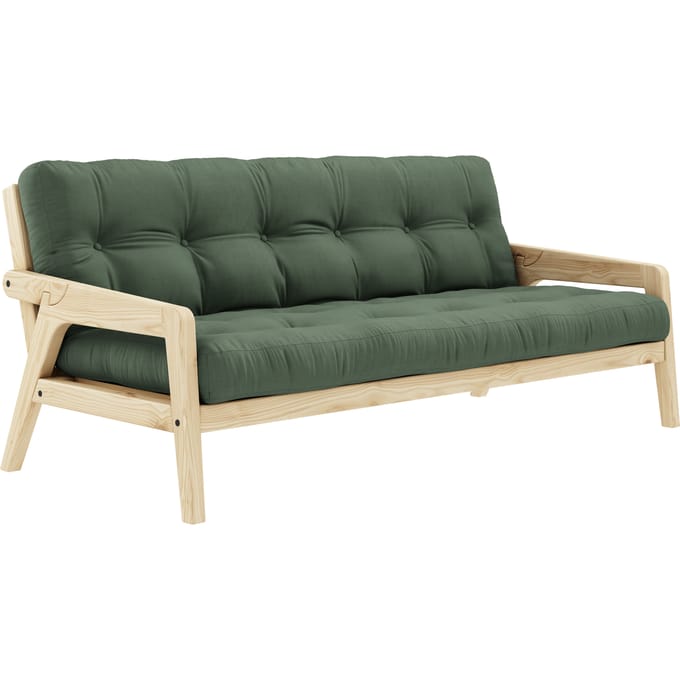Karup Grab Slaapbank - 756 Olive Green - 101ClearLacquered