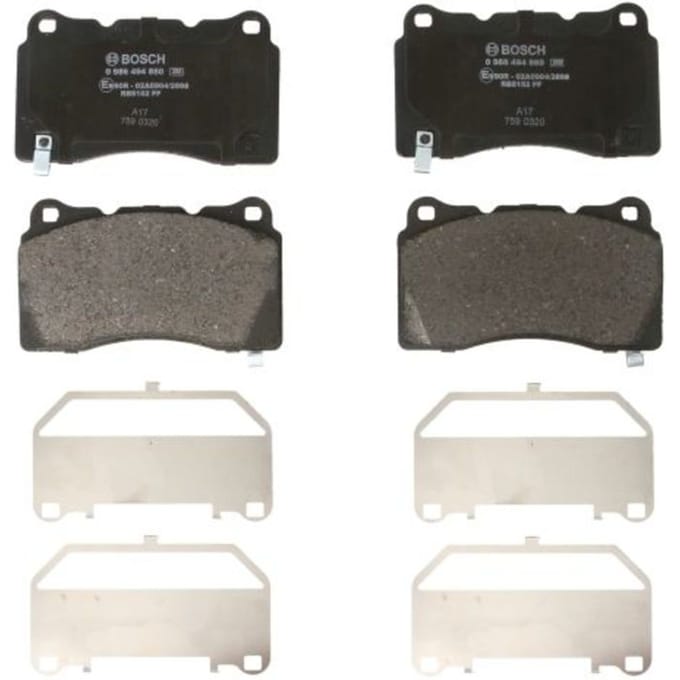 Remblokset BOSCH 0 986 494 880, voorkant, achter
