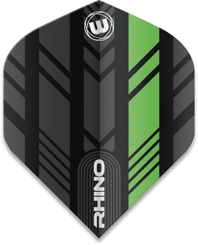 Winmau Rhino Extra Thick Black & Green - Dart Flights