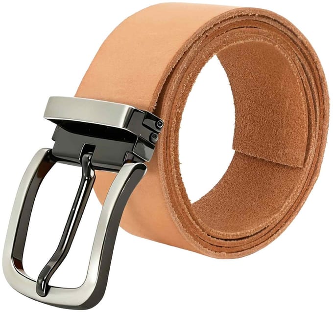 vidaXL - Leren - riem - 1 - Lichtbruin - 1000 - x - 3 - cm - Leer