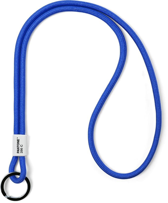 Pantone Keycord Blauw - Sleutelhanger Groot - Clear Blue 286 C - by Copenhagen Design