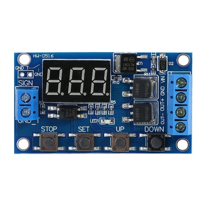 Allecto - Timer-module - Digitale timer - Automatiseringsrelais - Compact formaat - Hoogspanningsniveau-activering - Geschikt voor diverse projecte...