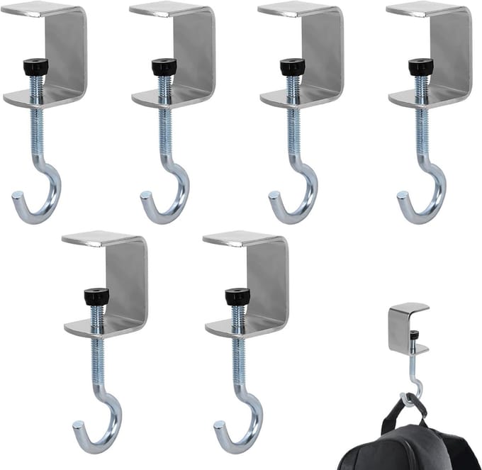 Bureautashaken - Draagbare Handtashanger - 6 Stuks - Verstelbaar