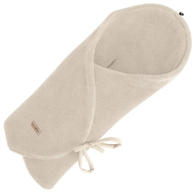 Dubbelzijdige wollen swaddle deken baby Zaffiro Sierra
