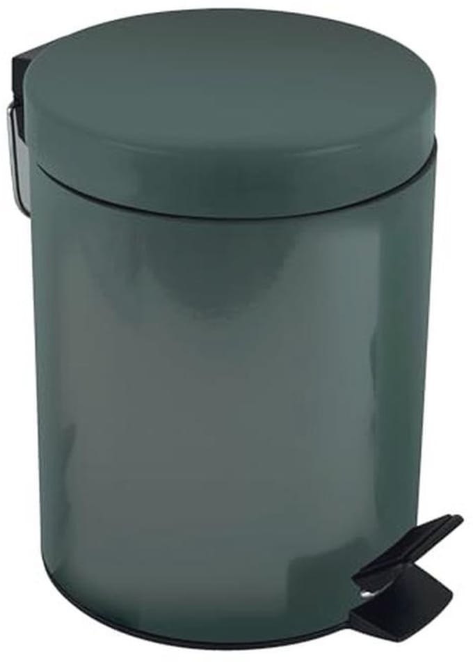 Donkergroene 3L Papierafvalbak voor Badkamer