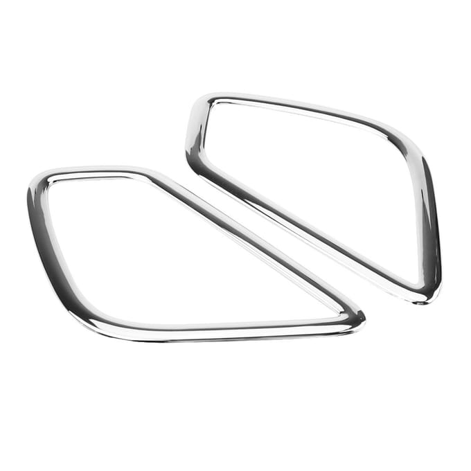 2 Pièces Chrome Arrière Queue Brouillard Lampe Cache Garniture pour Mitsubishi Eclipse Cross 2017 2018 white