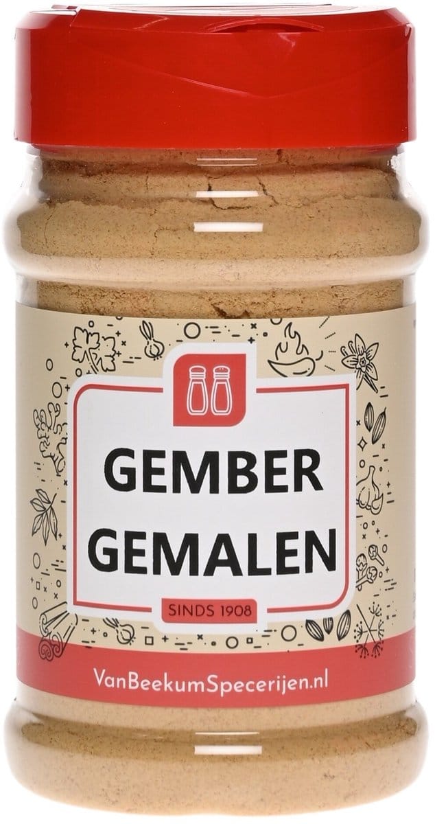 Van Beekum Specerijen - Gember Gemalen - Strooibus 125 Gram