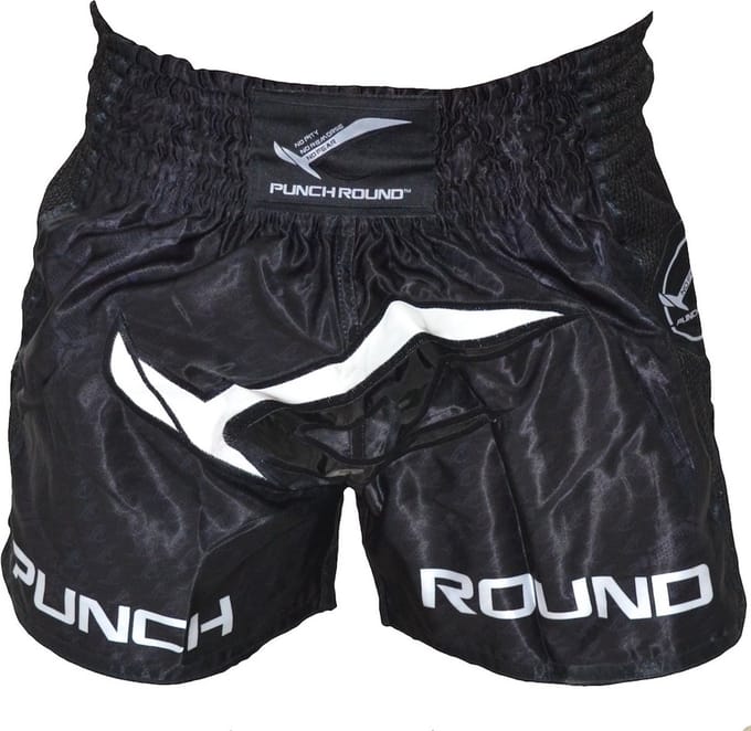 PunchR Kickboks Broekjes NoFear Zwart Wit - M