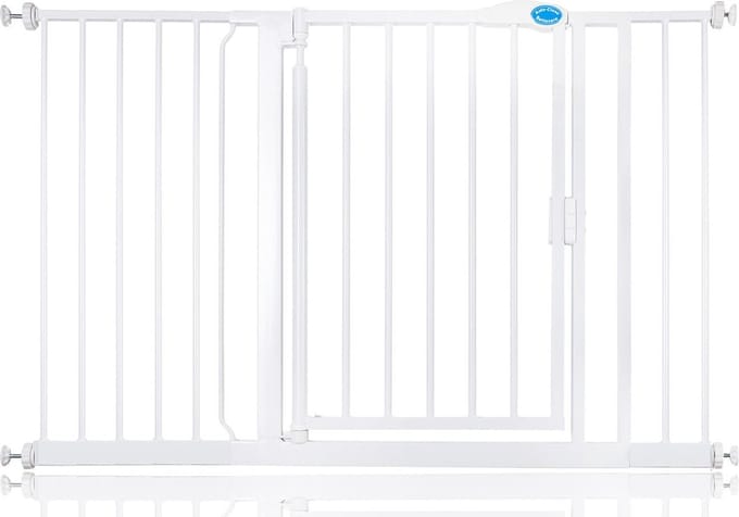 Bettacare Auto-Close Klemhek, Hondenhekje, 125.4cm - 132.4cm, Wit
