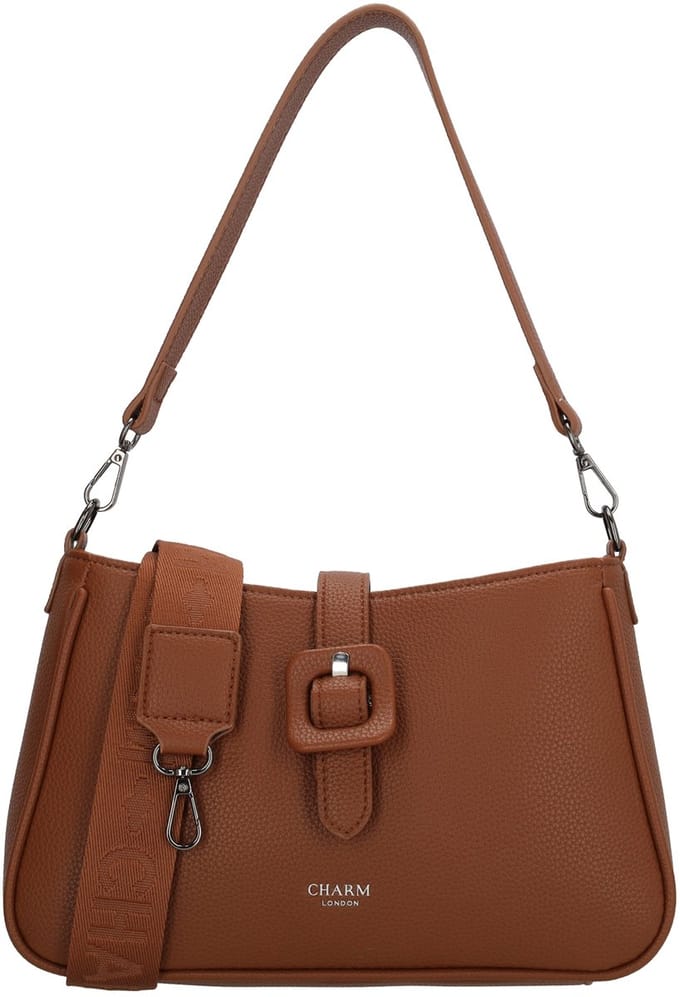 Charm London Uptown Crossbodytas - Schoudertas - Dames - Schouderband - Cognac