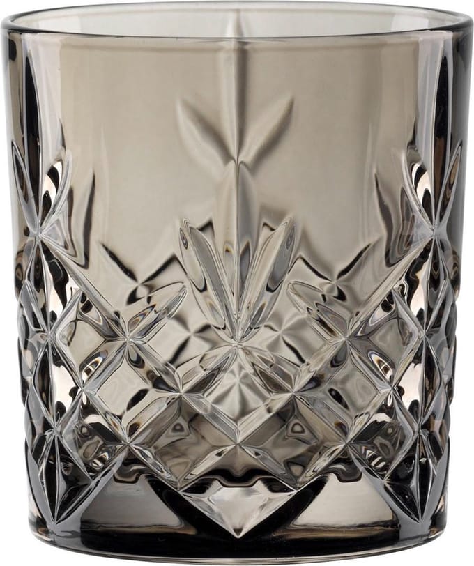 Bohemia Selection Beker Alice smoke grey - 30cl - set van 6
