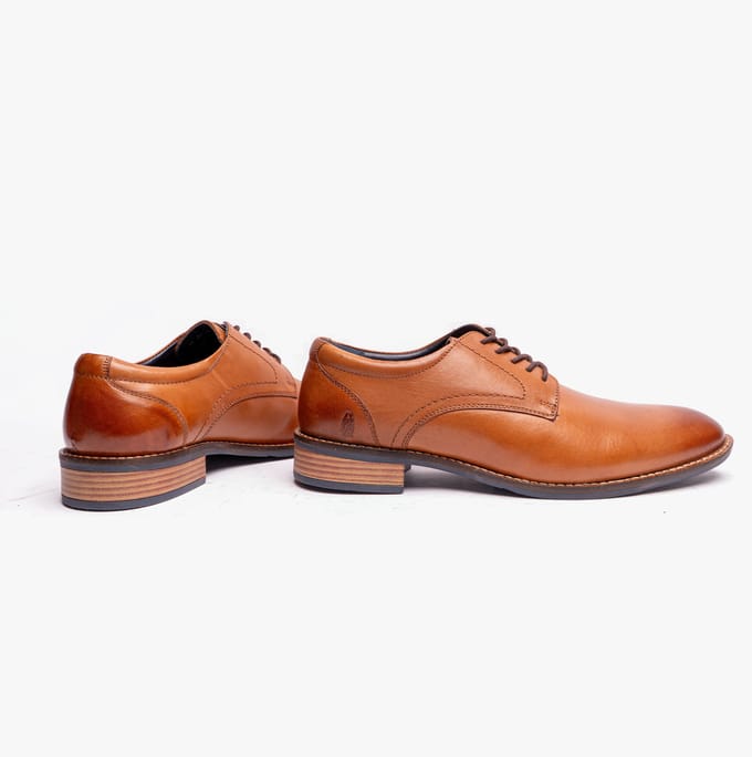 Hush Puppies Damien Heren Formele Veterschoenen Tan