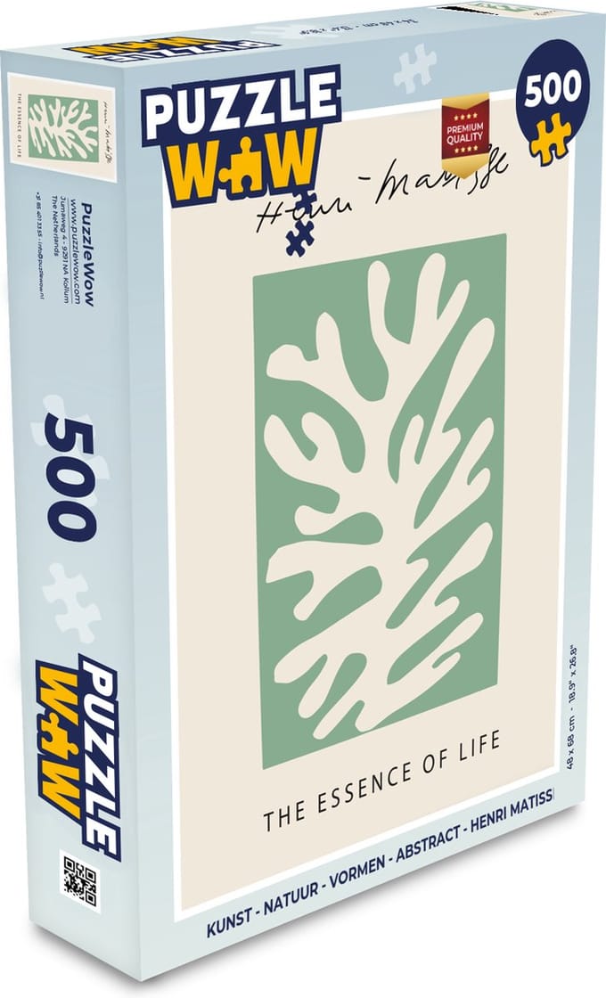 Puzzel Kunst - Natuur - Vormen - Abstract - Henri Matisse - Legpuzzel - Puzzel 500 stukjes
