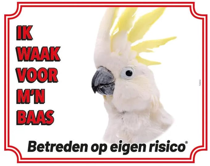Kaketoe Waakbord - Hier Waak Ik
