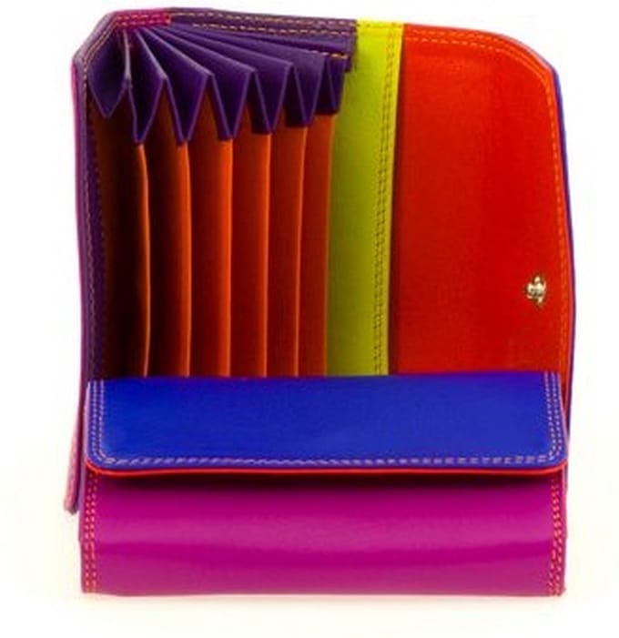 MyWalit - Fan Credit Card Holder - Ultra Blue Multi
