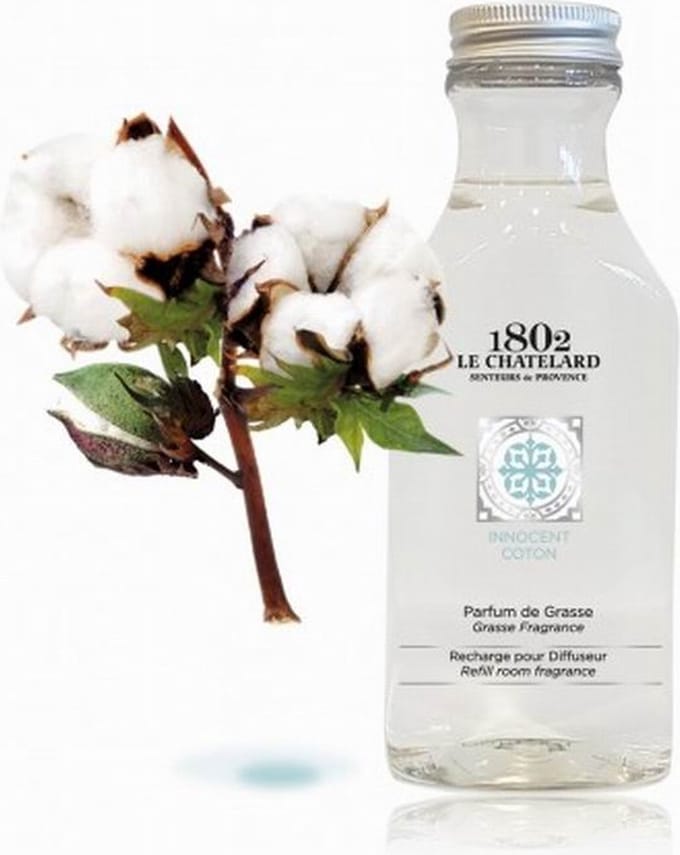 Navulling interieurparfum katoen/cotton Le Chatelard 1802 - Huisparfum room interieur parfum