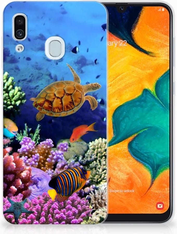 Samsung Galaxy A30 TPU Hoesje Vissen