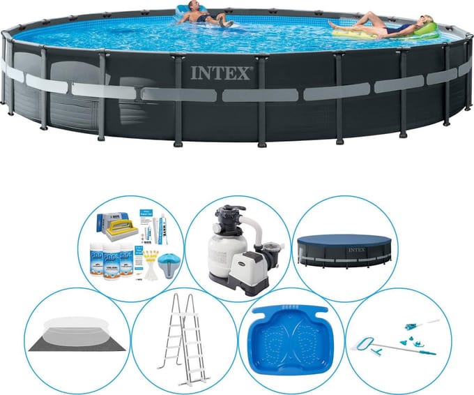 Ultra XTR Frame Rond 732x132 cm - Zwembad Inclusief Accessoires