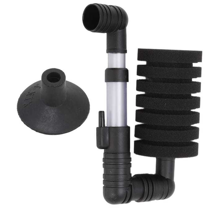 Sponsfilter voor aquarium Enkelkop Ultra Stil Biochemisch Sponsfilter voor Aquarium Klein black