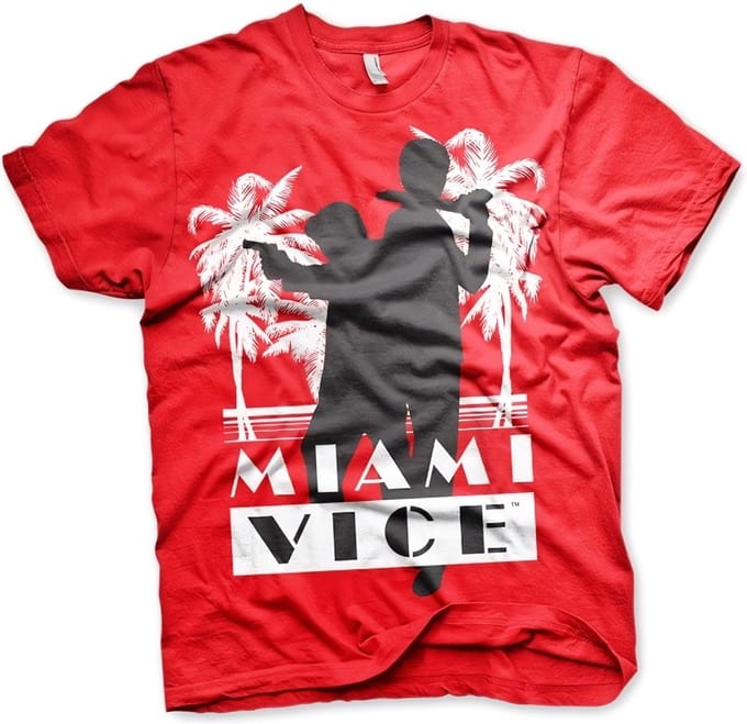 Miami Vice Silhuettes T-shirt Rood