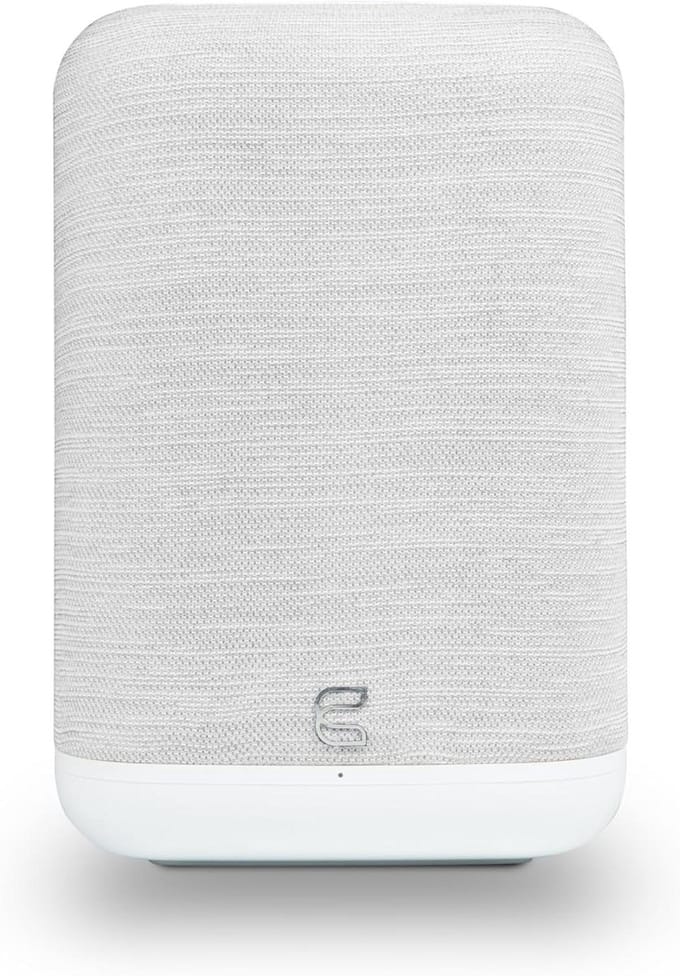 Draagbare Speaker - Hi-Res Audio - Muziek Streamen - Multiroom Audio - Compact Formaat - Wit Kiezel