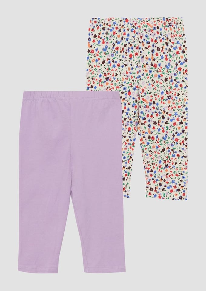 Uni en All-over Geprinte Capri Legging in Grote Maten Meisje s.Oliver (x2)