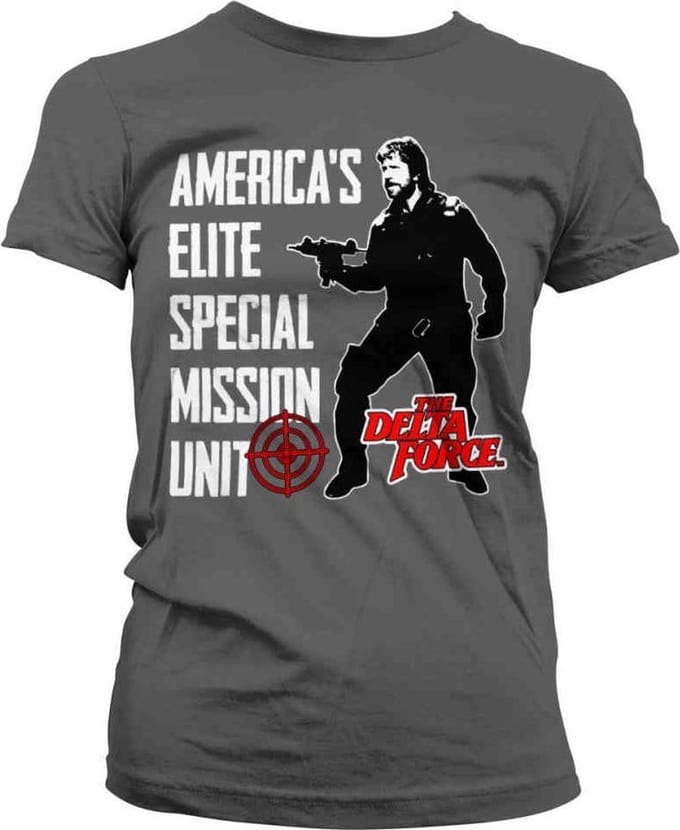 The Delta Force Dames Tshirt -L- America's Elite Special Mission Unit Grijs