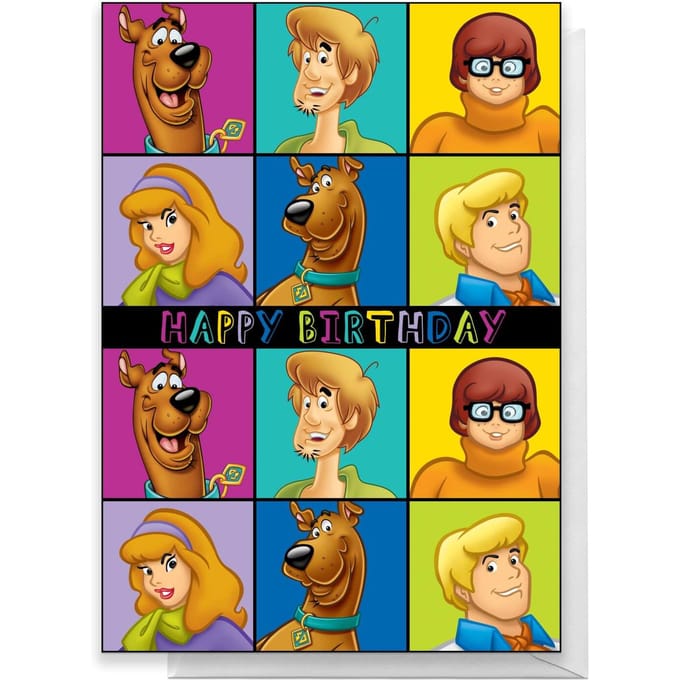 Scooby Doo Gang Happy Birthday Greetings Card - Standard Card