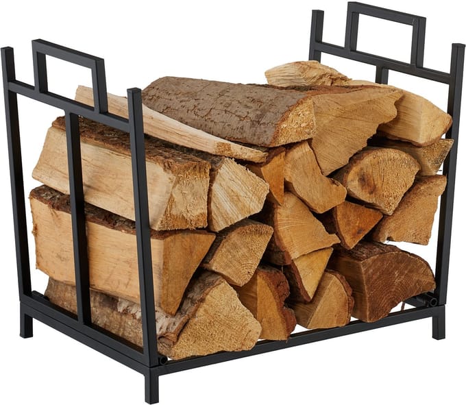 Houtrek inklapbaar - 41x45x33 cm - binnen - zwart