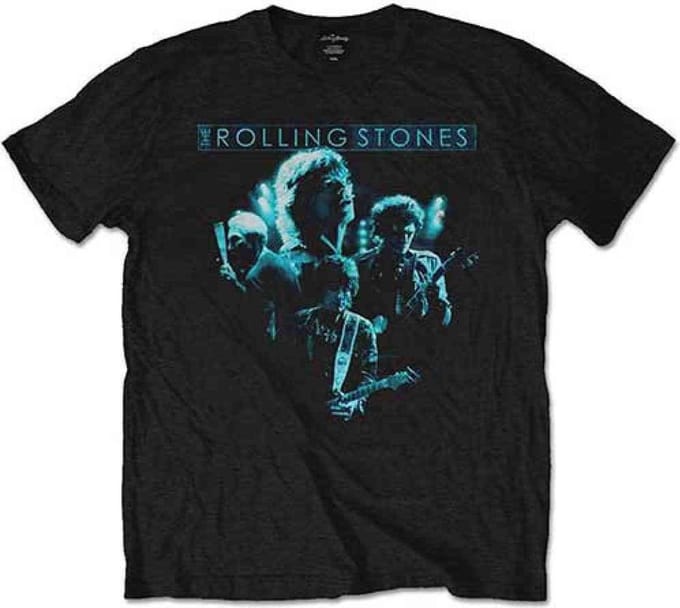 The Rolling Stones - Band Glow Heren T-shirt - S - Zwart