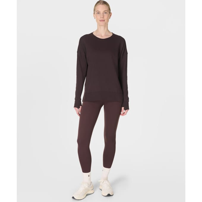 Sweaty Betty After Class Longline Sweatshirt BRUIN - Maat M