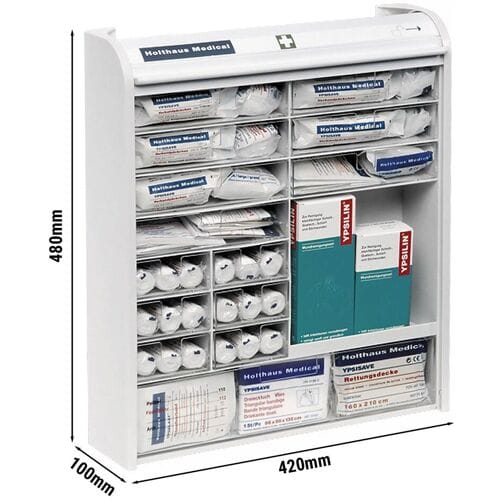 GGM Gastro Rollmed® Verbandschrank - gefüllt mit DIN 13 157 erweitert