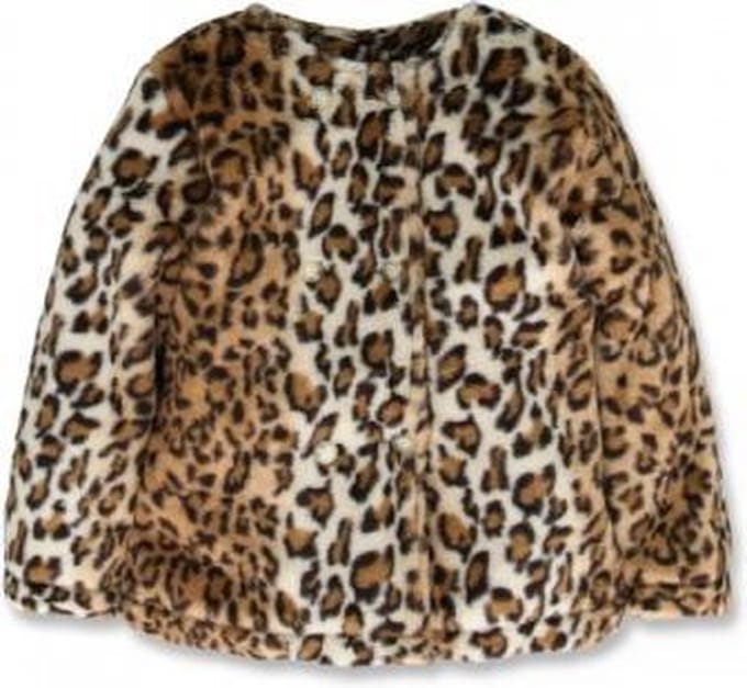 Lemon Beret jas - imitatiebont - luipaard print / panter print - maat 92/98
