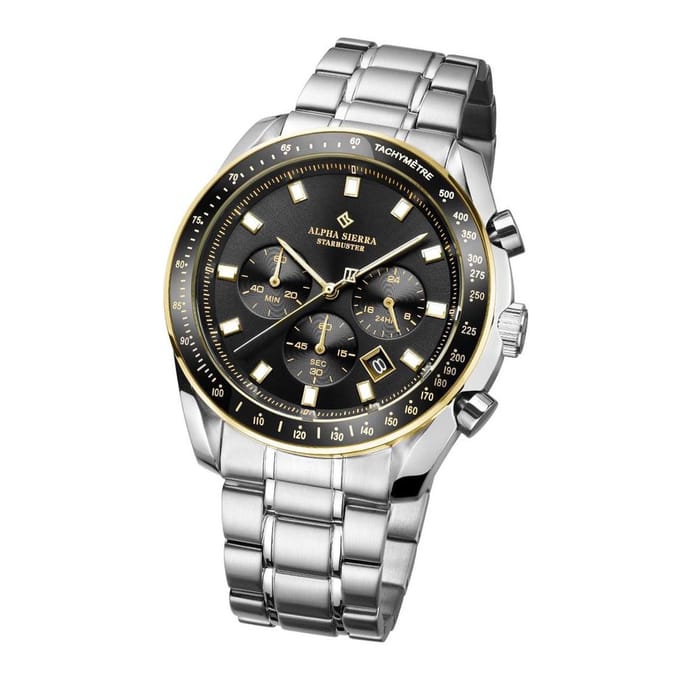 Alpha Sierra - Heren Horloge Starbuster - Zilver