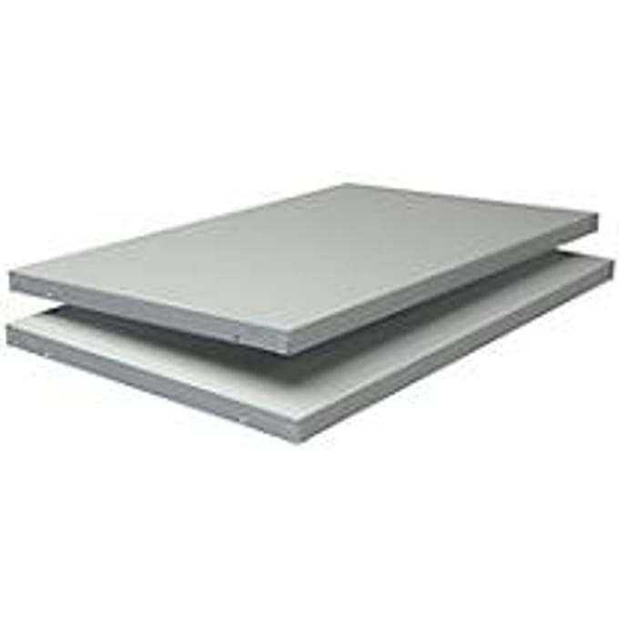 Extra legborden, voor insteekstellingen, B 800 x D 500 mm, wit