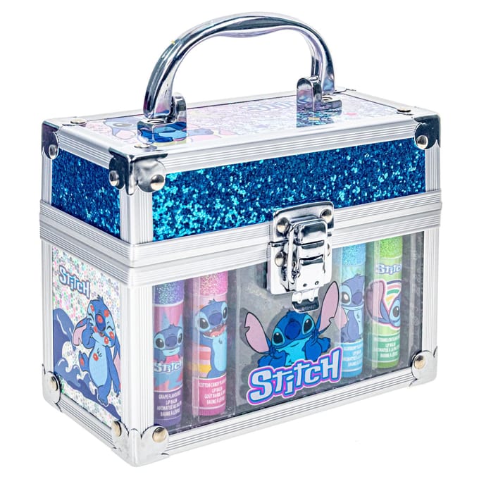 Stitch make-up koffertje met 4 lipbalsem