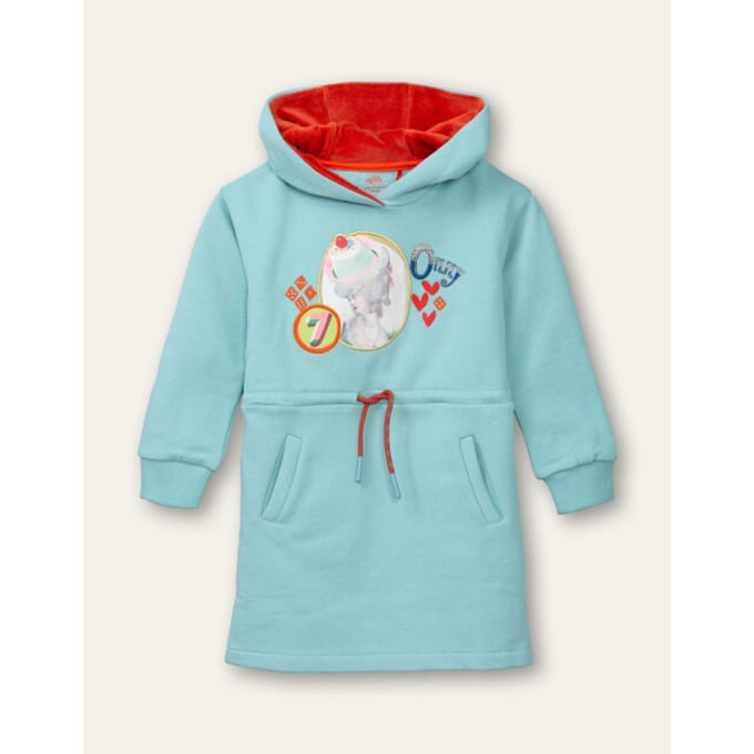 Oilily Dink sweat jurk- maat104/4yr Blauw